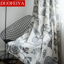 

New Curtains for Living Room Concise Modern Ins Nordic Wind Matching Colored Linen Curtains for Bedroom Balcony Printing Curtain