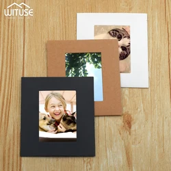 30Pcs Each Color 10pcs 3/5/6inch Kraft Paper Photo Frame For Pictures Hanging Frame Wedding Wall Decor Graduation Party