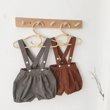 Повседневные Комбинезоны для маленьких мальчиков; милые весенние шаровары на бретелях для малышей; детские комбинезоны для мальчиков; комбинезон для девочек; комбинезон для маленьких мальчиков