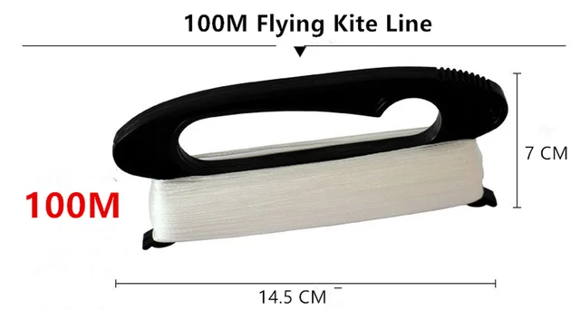 100M/50M Flying Kite Line D Shape Plastic Polyester White Kite Line Board Flying Kites Line Flying Kite Accessories 4