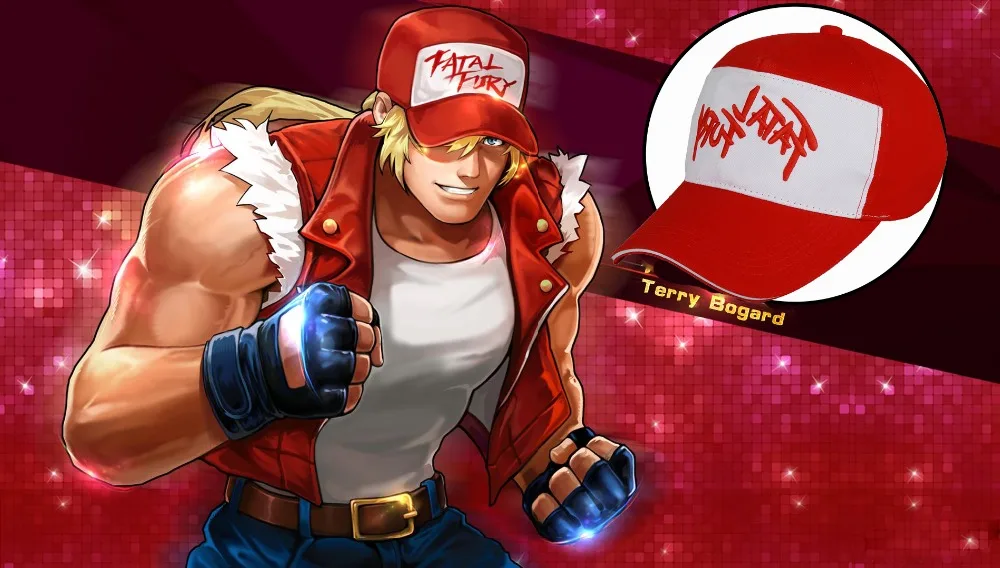 XCOSER Король бойцов игра бейсбольная кепка Терри богард производная красная и белая шляпа Косплей Аниме аксессуар Рождественский подарок