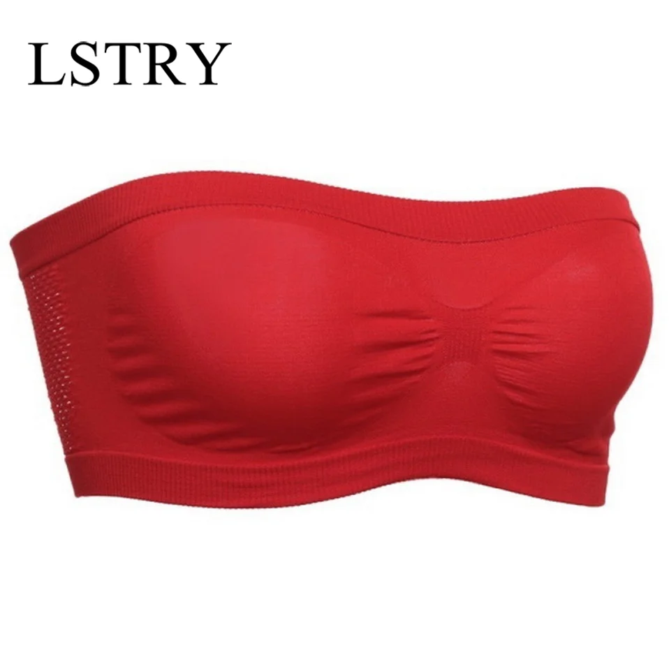Women Tube Tops Women Lady Tube Top Bra Bandeau Underwear Sexy Wrapped Chest Strapless Lstry Girls Breathable Stretch Layer Seamless Crop Tops
