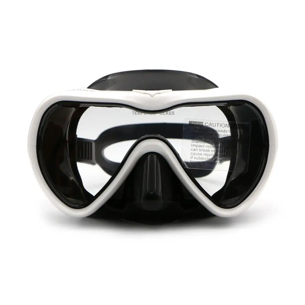 101-Black-White Speedfish маска для подводного плавания, 4 цвета, для взрослых, для подводного плавания, силиконовая, анти-туман, закаленное стекло, оборудование для дайвинга, очки для плавания с широким видением - Цвет: 101-Black-White
