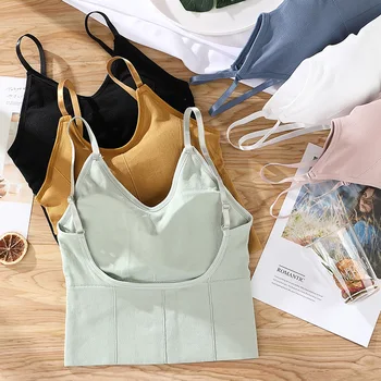 

Celebrity Style Extended Version Large U-Back Wrap-around Tube Top Seamless Sports Vest Bra