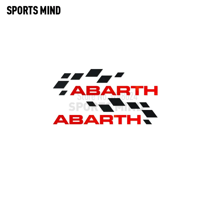 1 пара наклейка для автомобиля ABARTH FIAT 500 Punto Ducato Stilo Bravo Grande Punto Panda Linea аксессуары для стайлинга автомобилей