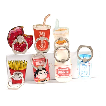 

Wholesales 30pcs/lot Milk Universal Mobile Phone Holder Donuts Tables Phone Ring Holder Chips Phone Stand Finger Ring Holder