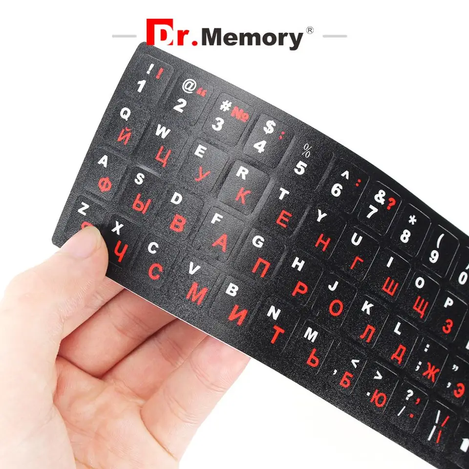 Russian standard keyboard layout sticker letters on replacementk6
