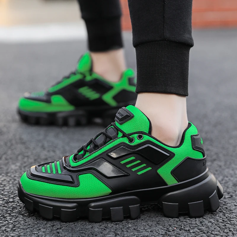 

2020 New Cool Men Running Shoes Sneakers Men Sports Shoes Comfortable Teenager Trendy Jogging Running Shoes Height Increasing