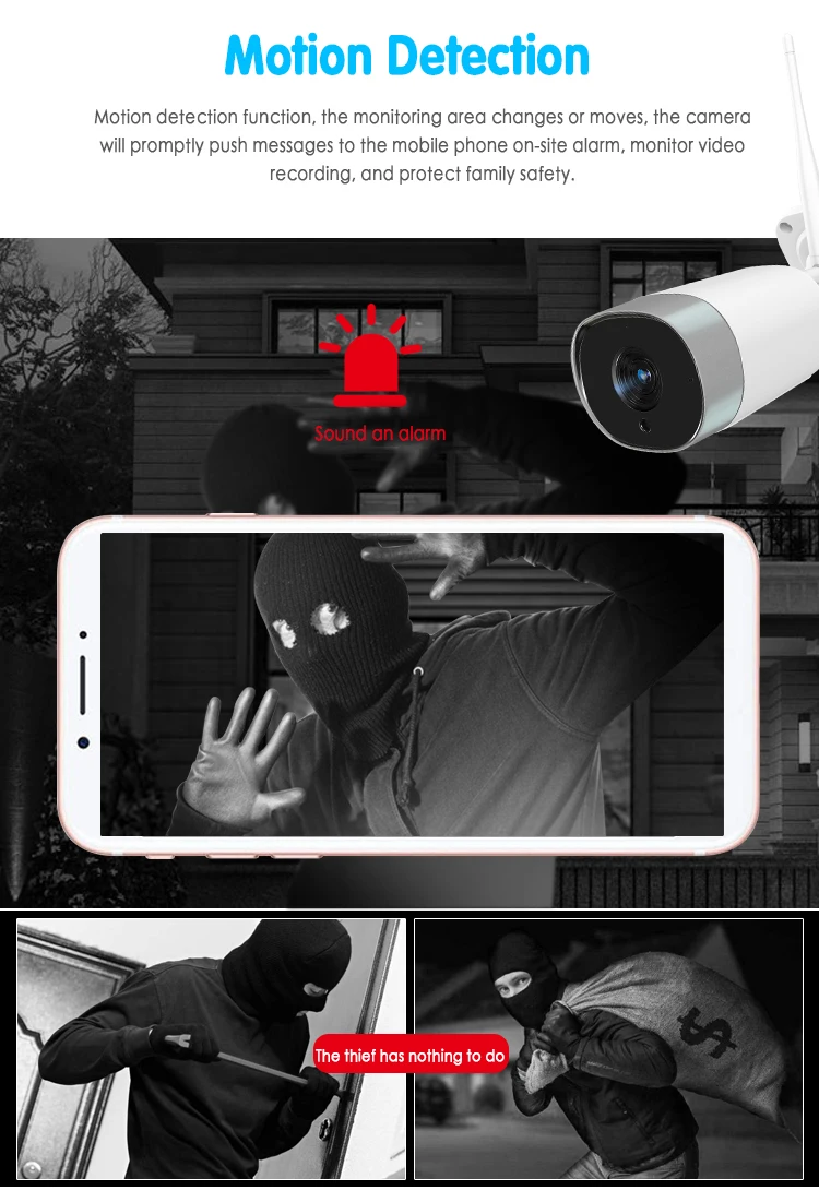 Новая наружная ip-камера 4MP Wifi HD 2,4G с защитой от атмосферных воздействий, двусторонняя аудиокамера ночного видения, беспроводная камера безопасности, камера наблюдения