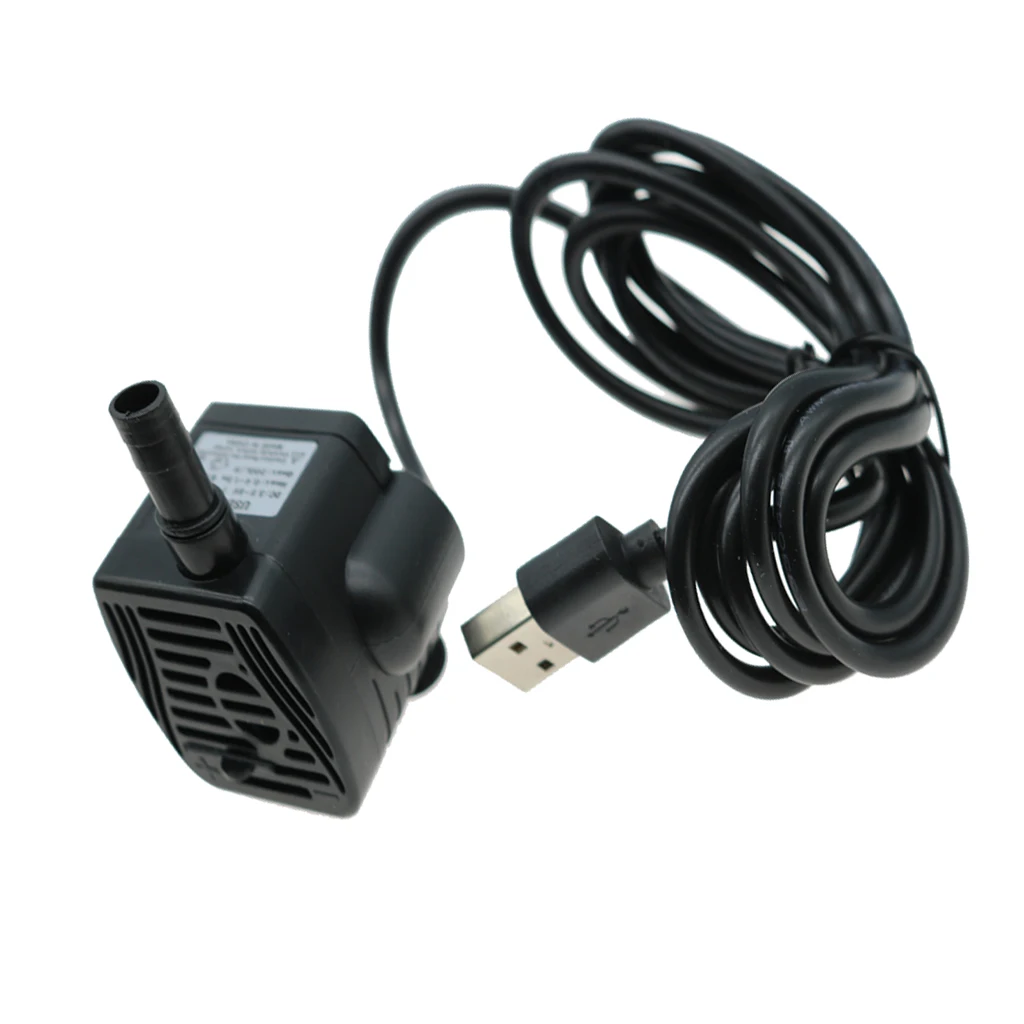 200L/H, 1.5W Submersible Water Pump USB, For Pond, Aquarium, Fish Tank Fountain, Powerful Water Pump with 5.9ft Power Cord