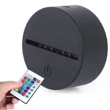 Светильник, держатель для лампы, сенсорные Цоколи, Светящиеся современные романтические 3D с пультом дистанционного управления, 7 цветов, домашний подарок, свадебный декор, для помещений