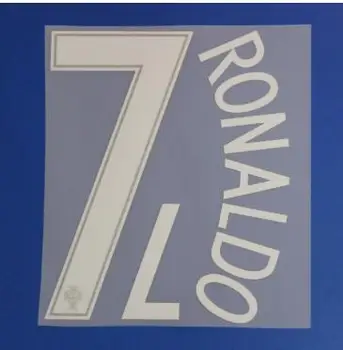 

2016 Portugal #7 Ronaldo Nameset Printing Heat Transfer Soccer Badge Patch