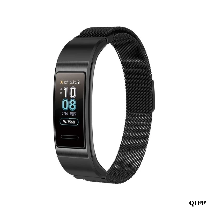 Замена магнитного ремешка из нержавеющей стали для huawei Honor Band 3/Band 3 Pro TER-B09 TER-B29 браслет Aug. 14