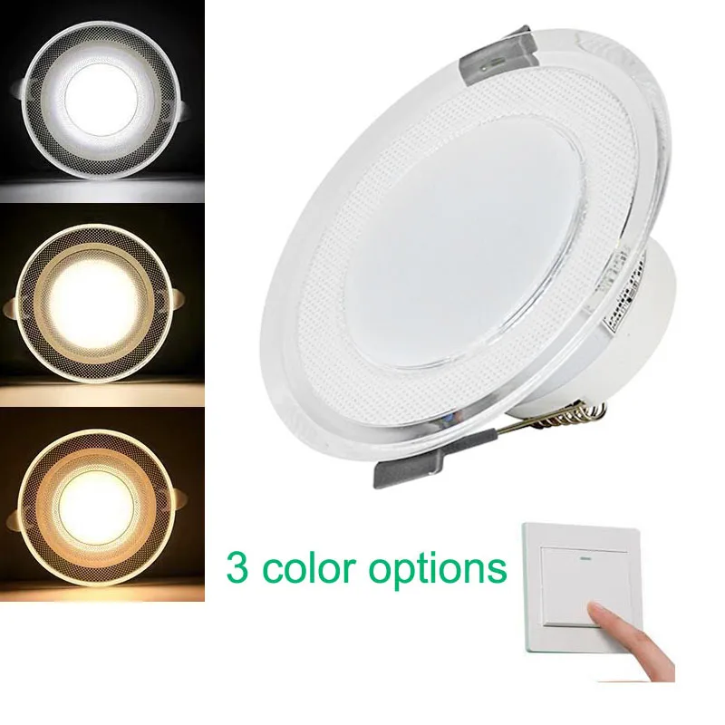 Ceiling Downlight 2 Color Led Panel Ceiling Light | Panel Light Downlight Leds - Led Downlights - Aliexpress