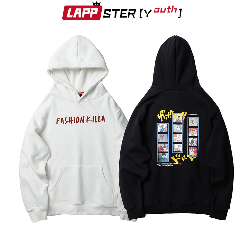 LAPPSTER-Youth Мужская камуфляжная Японская уличная одежда, толстовки, осенние мужские толстовки с капюшоном с принтом Харадзюку, корейская модная одежда