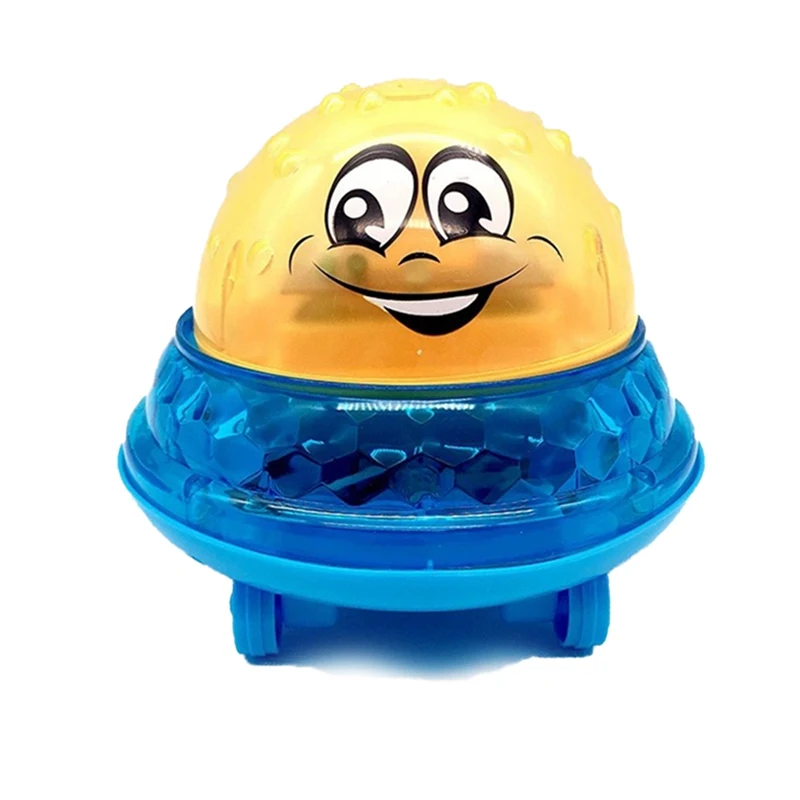 TOY8787YW2 Новая Ванная комната детская Ванна Игрушка Электрическая Индуктивная спрей водяной шар со светом Ванна Игрушки для плавания для малышей младенцев детей - Цвет: TOY8787YW2