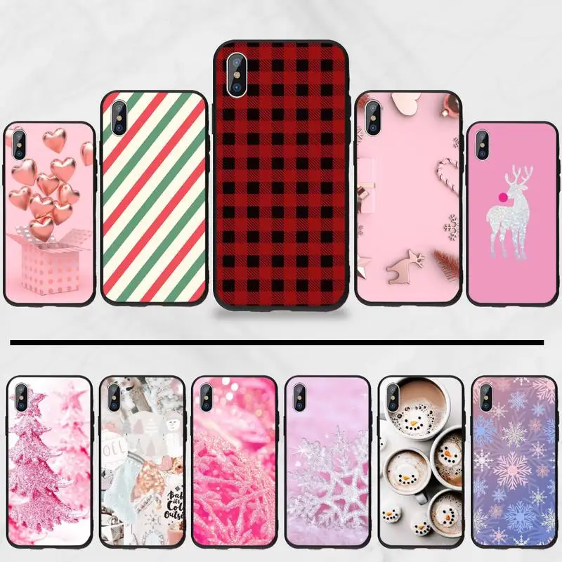 

Christmas Style Pattern Phone Case for iPhone 11 12 pro XS MAX 8 7 6 6S Plus X 5S SE 2020 XR