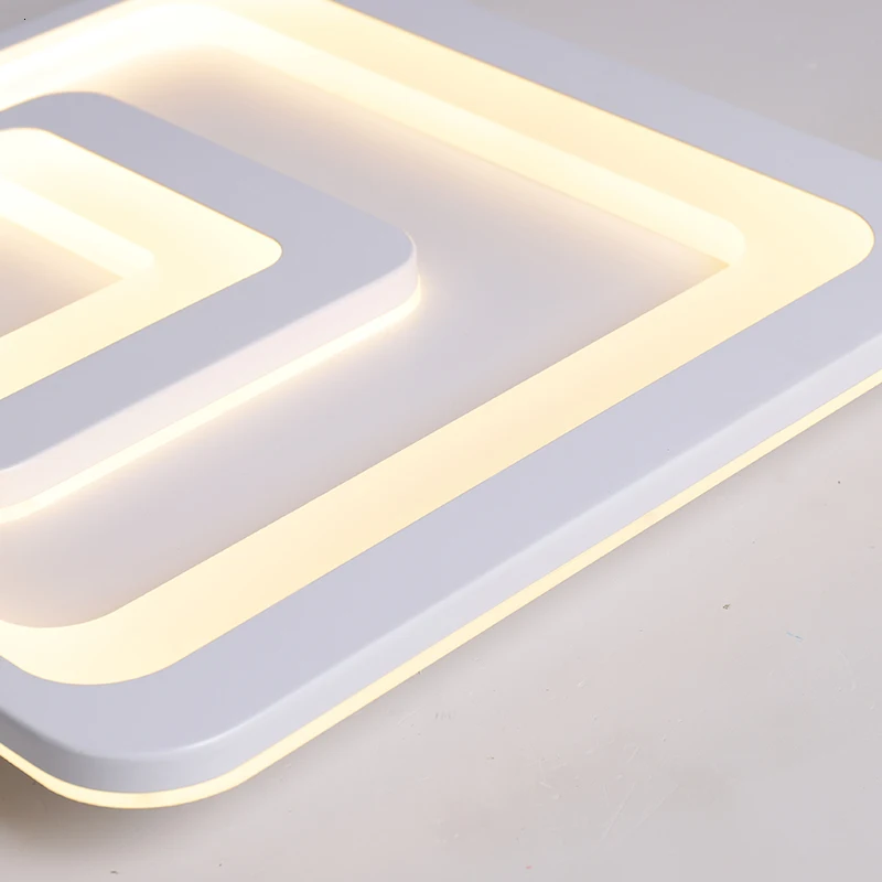 Круглые и квадратные минималистский led Люстра для Спальня studyroom lampadario led серый/белый Современная Люстра светильник ing светильник настенные светильники