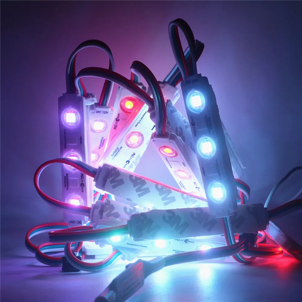 1.5W/Chip DC 12V WS2811 RGB LED Pixel Light Module IP68 waterproof LED Lighting Full Color christmas Light 20pcs led light led modules led module