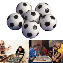 

6Pcs 32mm Mini Black +White Plastic Table Football Balls Games Toy Accessories Table Football Balls Games Table Football Balls G