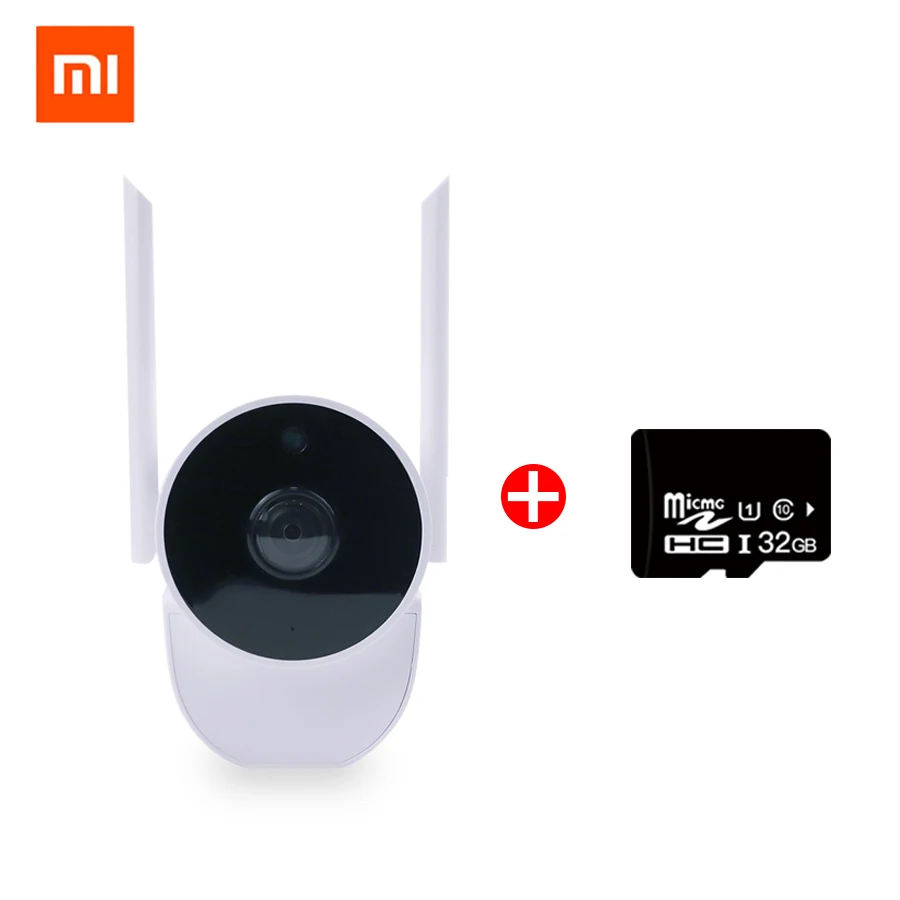 XIAOMI Xiaovv наружная панорамная камера 1080P камера видеонаблюдения беспроводная wifi ночное видение высокой четкости с приложением Mijia - Цветной: B2 Add 32GB Card