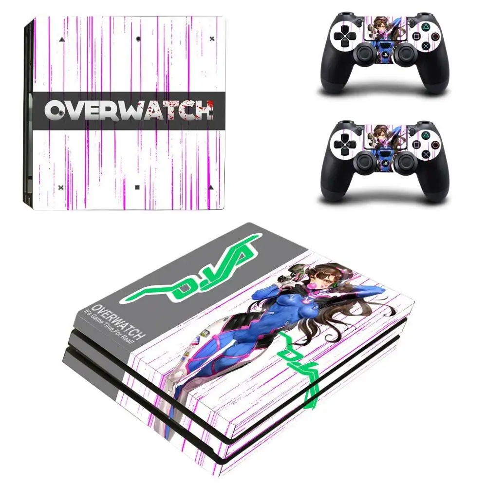 YSP4P-1798 PS4 Pro Overwatch sticker PS 4 Play station 4 Pro виниловая кожа OW sticker s Pegatinas для playstation 4 Pro консоль и контроллер - Цвет: YSP4P-1798