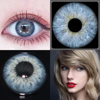 

CALK 2Pcs 1pair RussianGirl Taylor DNA Colored Contact Lenses Cosmetic Contacts Natural Color Lens 12 Colors Available