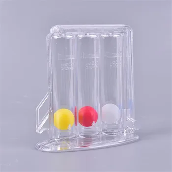 

1 Pc New Breathing Trainer Three-ball Meter Spirometry Trainer Lung Function Exerciser random color