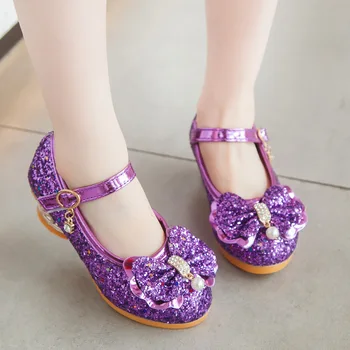 

Girls Princess Shoes Infant Kids Baby Girls Pearl Crystal Bling Bowknot Single Princess Shoes Sandals Shoes Kids Shoes Eur 26-36