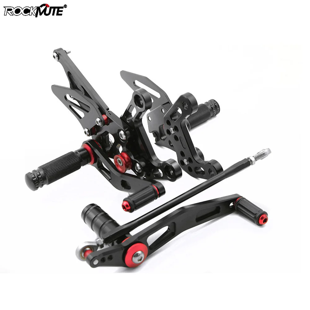 Motorcycle CNC Adjustable Footrest Rearset For YAMAHA YZF-R1 2009 2010 2011 2012 2013 2014 Rear Set Footpeg YZF R1