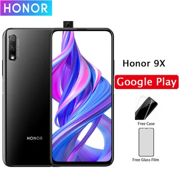 

Honor 9X Cell Phone Kirin 810 Android 9.0 6.59" 2340X1080 4GB RAM 64GB ROM Elevating Camera 48.0MP