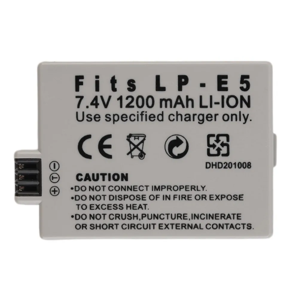 NEW Replacement 7.4V 1200MAH Rechargeable Li-Ion Battery for CANON LP-E5