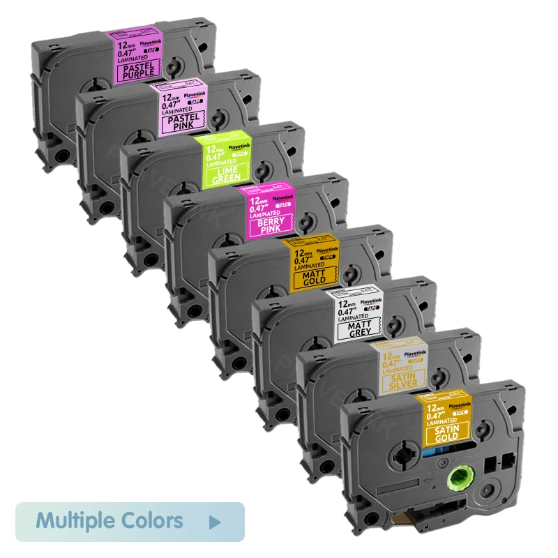 Plavetink 브라더 라벨러 호환 라벨 테이프, 적층 자체 접착 TZe-631, TZe-231 TZ231 TZ131, TZ335 라벨, 다양한 색상