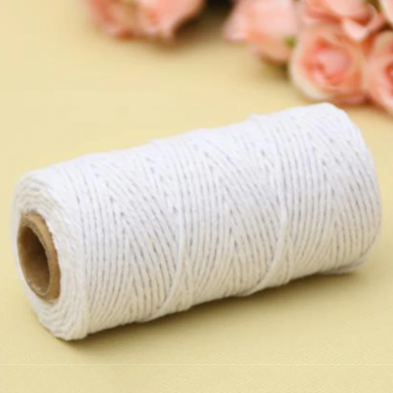 1Roll 109Yards Cotton Cord Thread Chinese Knot Macrame Bracelet Braided Cord 2MM