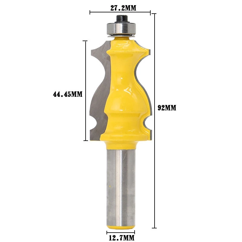 1PC Jewelry Box Foot Mold Router Bit - 1/2" Shank Line knife Woodworking cutter Tenon Cutter for Woodworking Tools