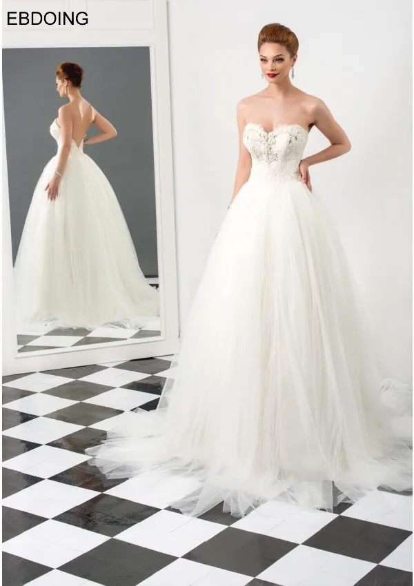 Vestidos De Novia свадебное платье трапециевидной формы с вырезом без рукавов, сексуальное без спинки, по индивидуальному заказу, большие размеры