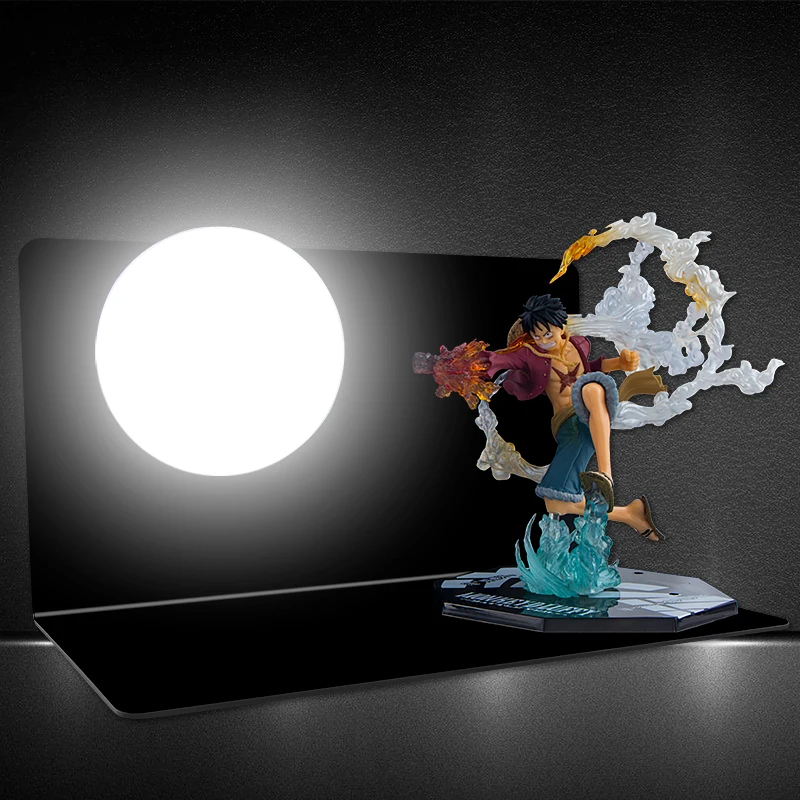 

S.orange Anime ONE PIECE Monkey D. Luffy&Fire Boxing Portgas D Ace Table Lamp LED Night Lights Room DIY Decorative Lighting Gift