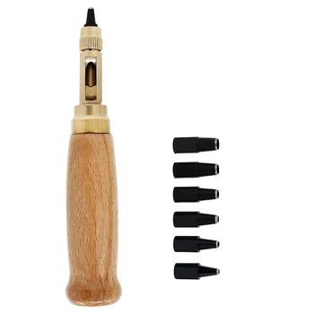 

Automatic Belts Punch Replaceable Long Mute Rotary Punching Punchers Leather Hole Craft Tools + 6pcs Tips 99 For Drop Shippin