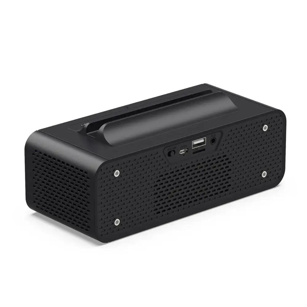 OneDer V06 держатель телефона громкоговоритель микрофон внутри громкой громкоговоритель с часами