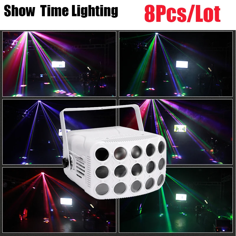 

Fast Delivery 8Pcs/Lot Colorful Butterfly Dj Light Disco Good Effect Use For Home Entertainment Party KTV Nightclub dance