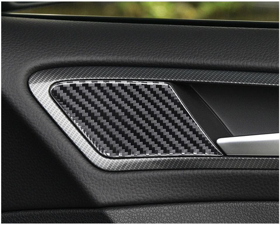 Для Volkswagen для Golf углеродное волокно отделка дверного замка наклейки полосы универсальные- автомобильный Стайлинг Аксессуары для автомобиля