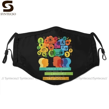 

Speech Therapy Mouth Face Mask Speech Therapy Opens Doors To The World Facial Mask Fashion Funny with 2 Filters for Adult