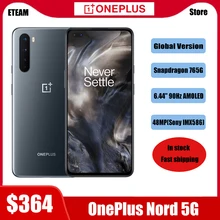 Global Version AC2003 OnePlus Nord 5G Snapdragon 765G Smartphone 8GB 128GB 6.44'' 90Hz AMOLED Screen NFC Mobil Phone