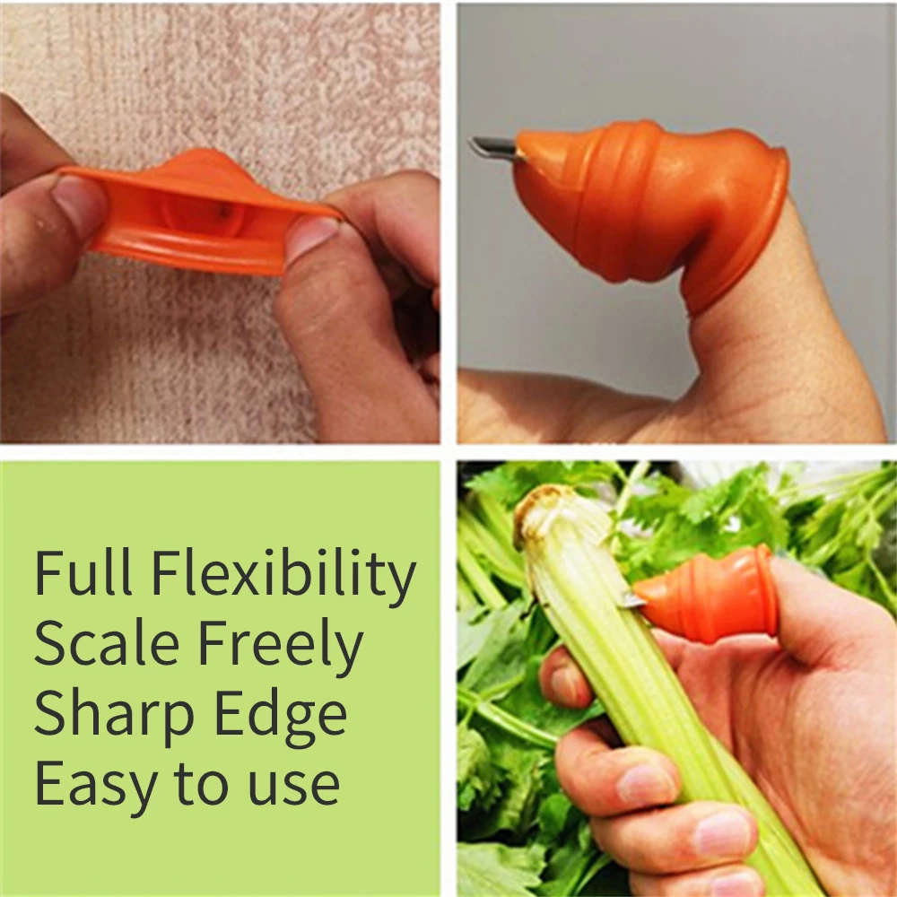 2pcs Vegetable Thumb Cutter Tools Pruning Shears Garden Picking Plant Separat J 