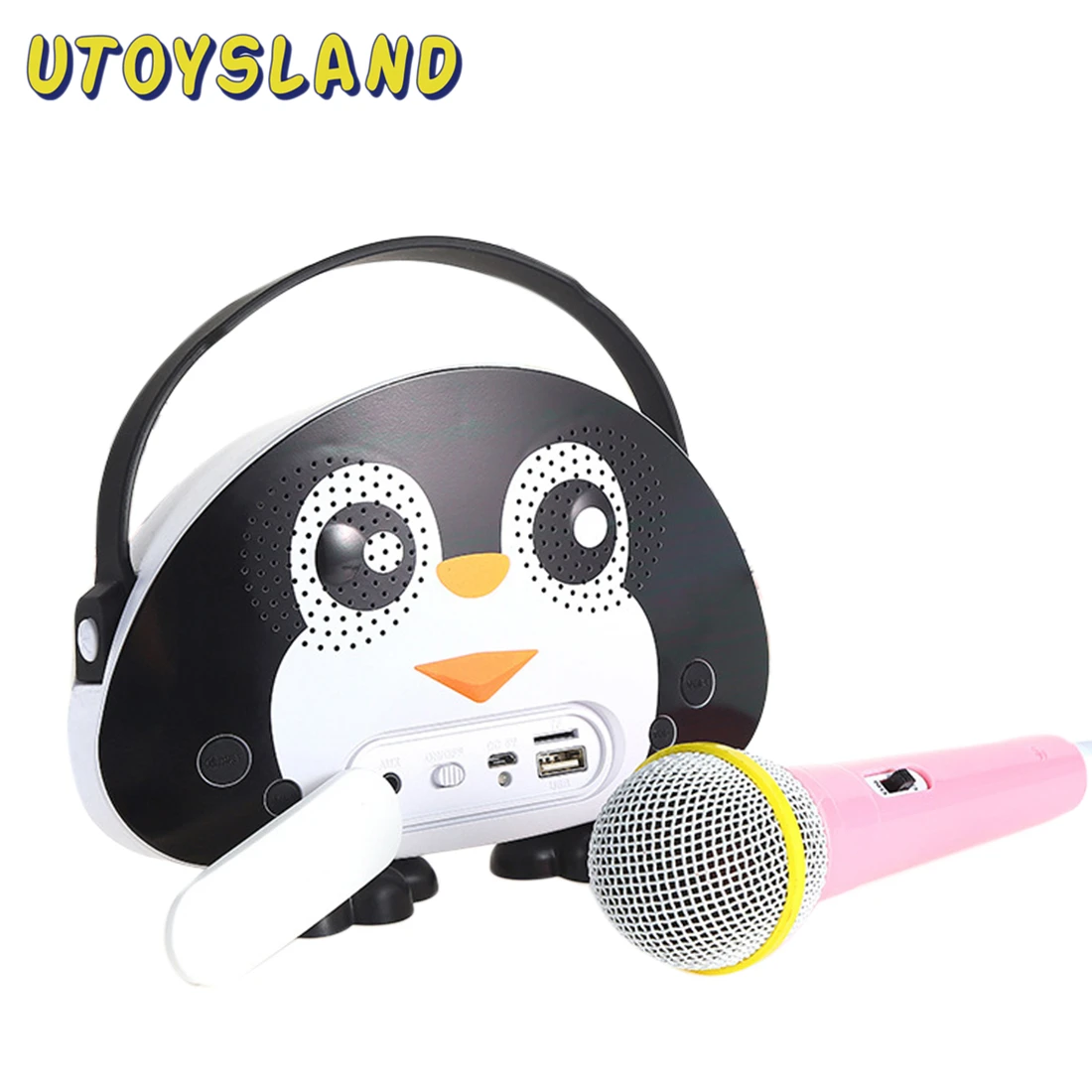 Детская портативная Bluetooth колонка беспроводная звуковая панель караоке машина с