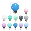 Joepada 3Pc/Lot Mickey Round Star Unicorn Silicone Beads Clip For Baby Teether Pacifier Accessories Infant Clasps Holders 5