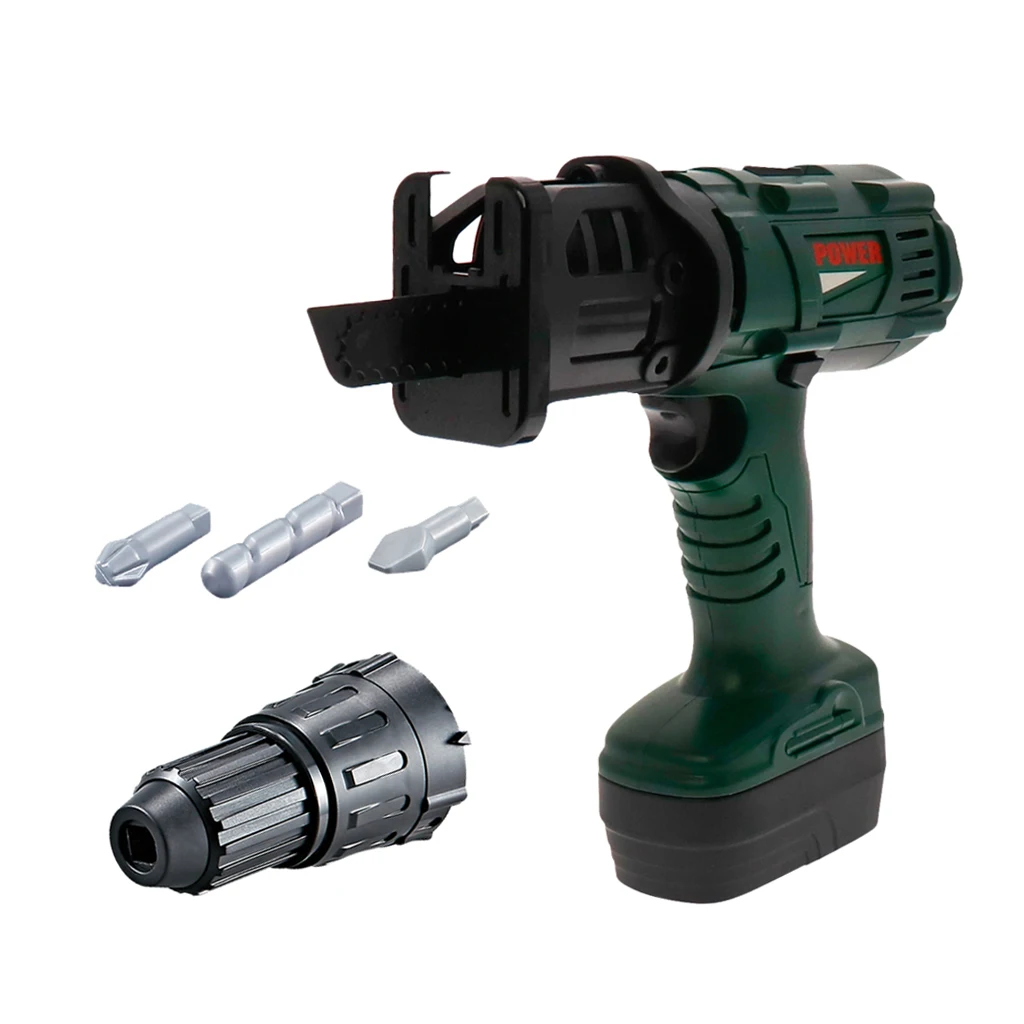 Kids Power Construction Toy Plastic Tool Chainsaw With Sound Pretend Play 