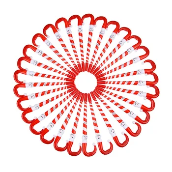 

30 Pieces Candy Cane Shaped Pens Christmas Snowman Pens Ballpoint Pens for Christmas Gifts Supplies