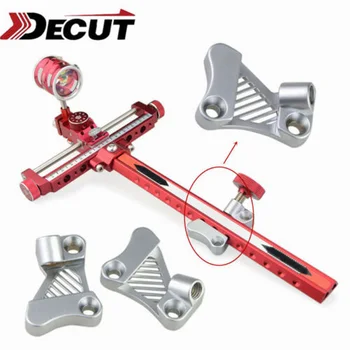 

DECUT 2CPS Archery Sight Mount Plate Part Suit For Recurve Compound Bow Practice Tool Durable Aluminum Alloy