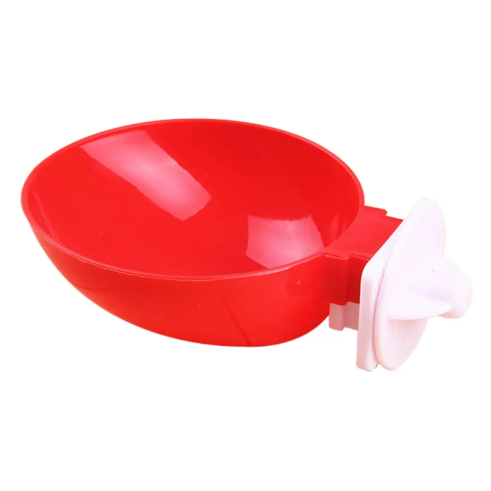 Red Фиксируемые Висячие пластиковые миски для домашних животных, миски для питья домашних животных, пищевые кормушки для воды - Цвет: Red